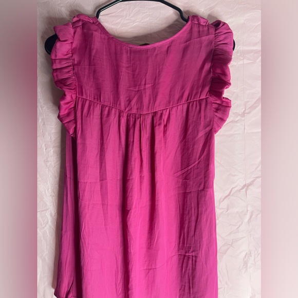 Suzanne Betro women’s medium pink ruffle blouse - Picture 5 of 5